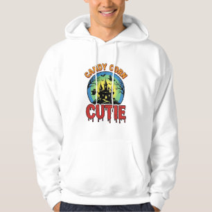 Candy Corn Cutie Vintage Halloween Castle Design_1 Hoodie