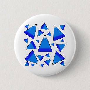 Candy Corn Dark Blues 6 Cm Round Badge