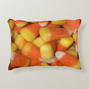 Candy Corn Design Decorative Cushion