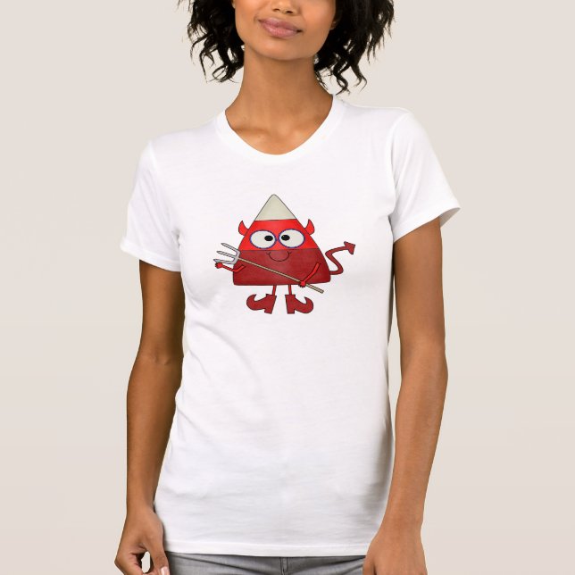 Candy Corn Devil Halloween T-Shirt (Front)