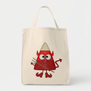 Candy Corn Devil Halloween Tote Bag