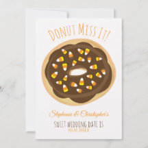 Candy Corn Doughnut Halloween Wedding
