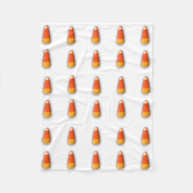 Candy Corn Fleece Blanket (Front)
