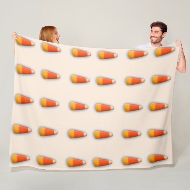 Candy Corn Fleece Blanket 60"x 80" (In Situ)