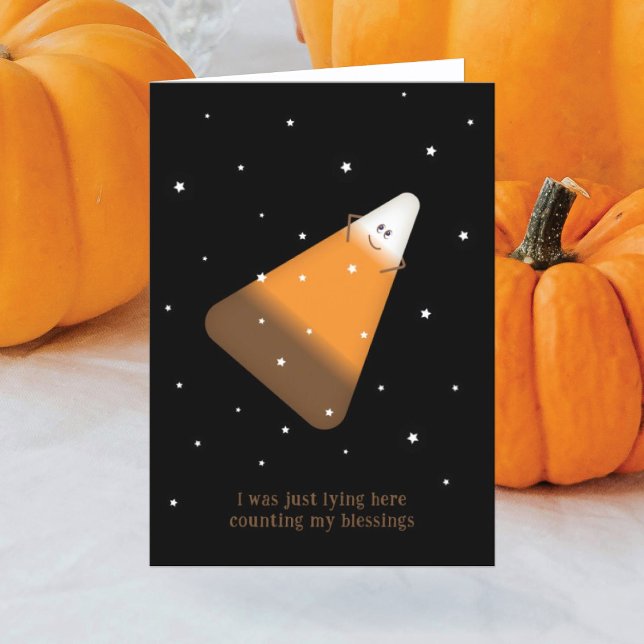 Candy Corn Folded Holiday Card (Creator Uploaded)