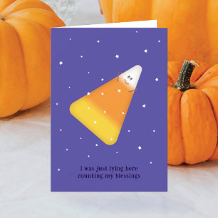 Candy Corn Folded Holiday Card