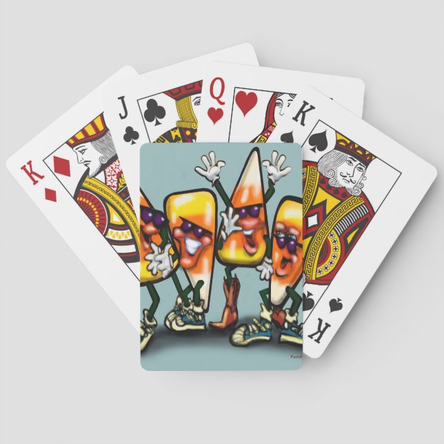 Candy Corn Gang Playing Cards (Back)