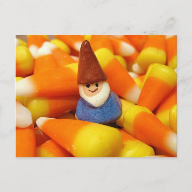 Candy Corn Gnome Postcard (Front)
