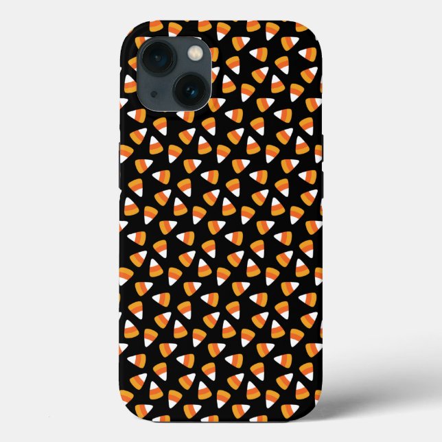 Candy Corn Halloween Black and Orange Case-Mate iPhone Case (Back)