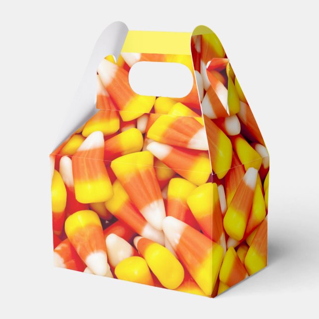 CANDY CORN HALLOWEEN FAVOUR BOX (Front Side)