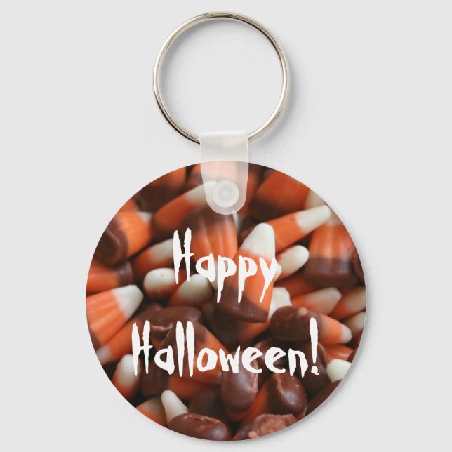 Candy Corn Halloween Keychain (Front)