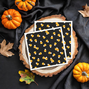 Candy Corn Halloween Party Napkin
