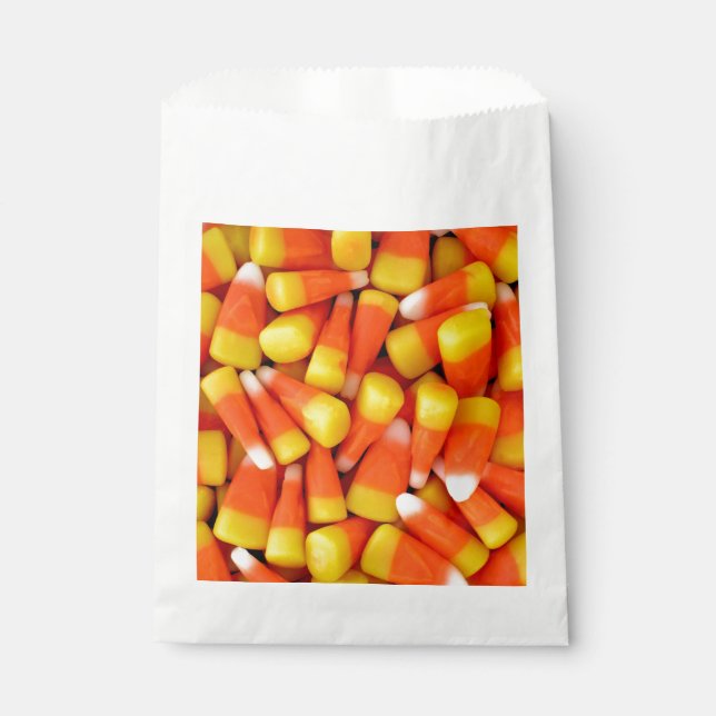 Candy Corn Halloween Party Paper Favour Bag (Front)