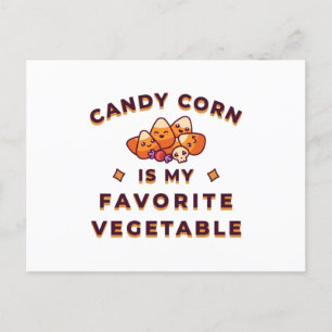 Candy Corn Halloween Postcard