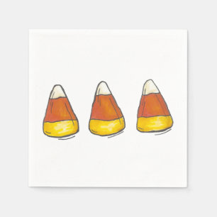 Candy Corn Halloween Thanksgiving Trick or Treat Napkin