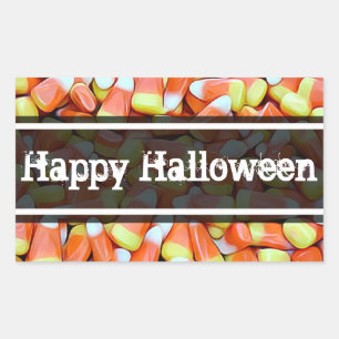 Candy Corn Happy Halloween Stickers
