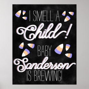 Candy Corn "I Smell a Child" Personalised Poster