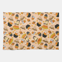 Candy corn Magic Kitchen Towel