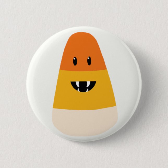 Candy Corn Monster Button (Front)