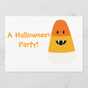Candy Corn Monster Invitation
