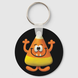Candy Corn Monster Key Ring