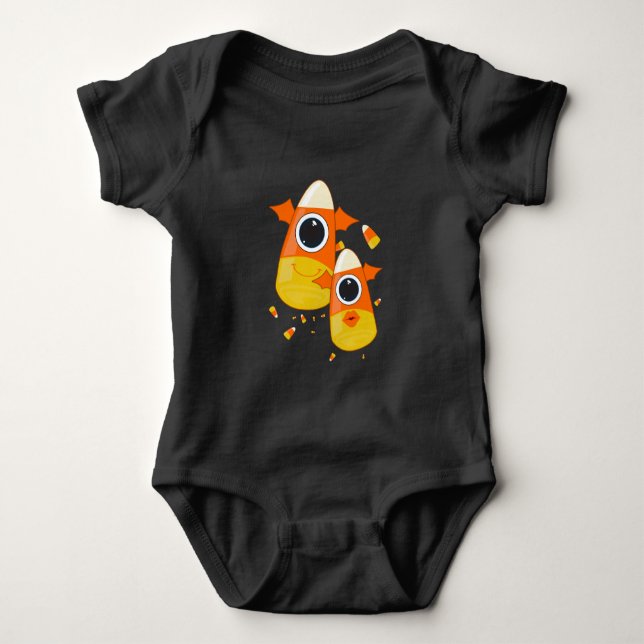 Candy Corn Monsters  Baby Bodysuit (Front)
