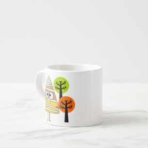 Candy Corn Mummy Halloween Espresso Cup