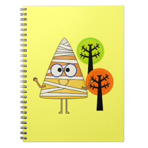 Candy Corn Mummy Halloween Notebook