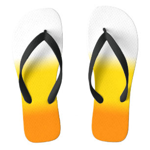 Candy Corn Ombre Halloween Thongs