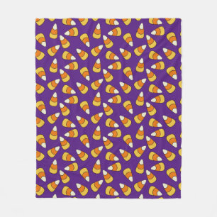 Candy Corn Pattern Fleece Blanket