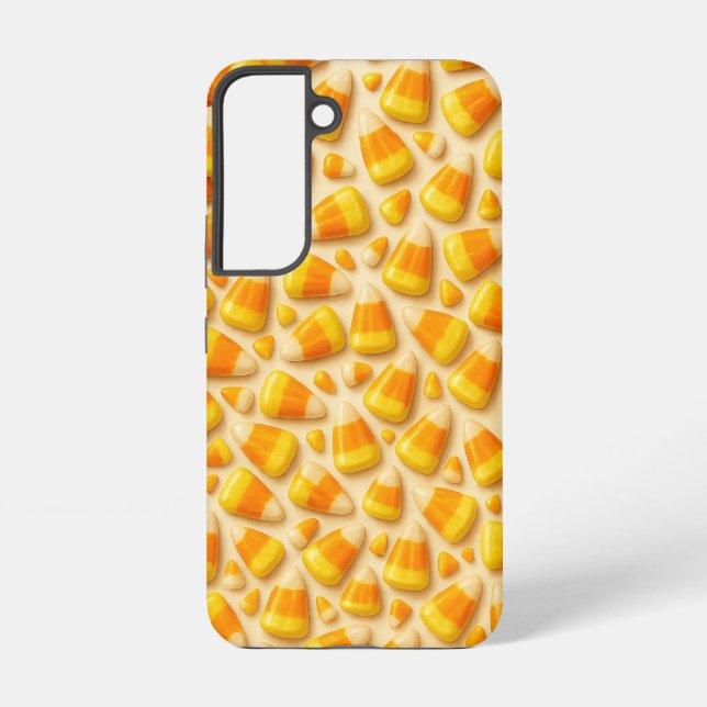 Candy Corn Pattern – Sweet Halloween Treat Samsung Galaxy S22 Case (Back)