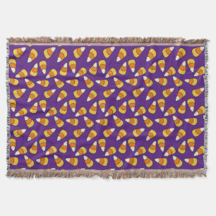 Candy Corn Pattern Throw Blanket