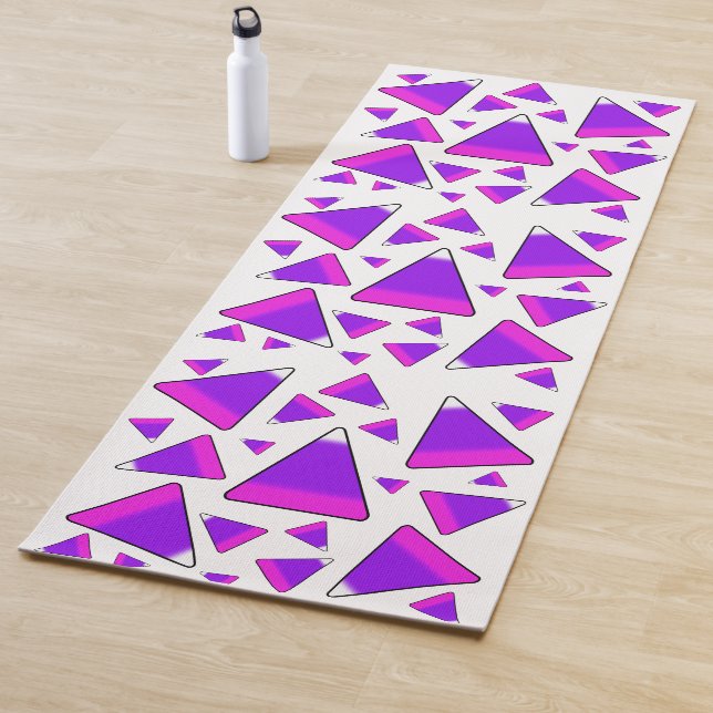 Candy Corn Pink & Purple Yoga Mat (In Situ)