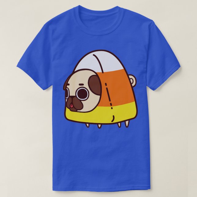 Candy Corn Puglie T-Shirt (Design Front)
