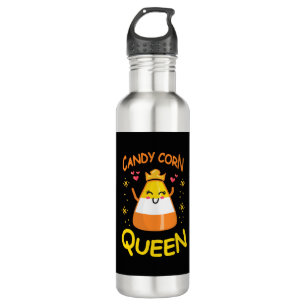 Candy Corn Queen Cute Halloween Kawaii Crown 710 Ml Water Bottle