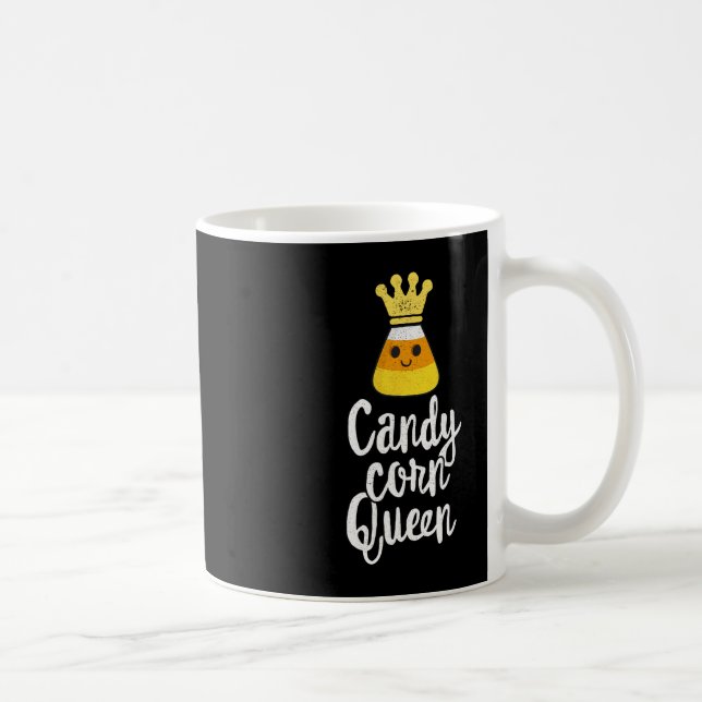 Candy Corn Queen Cute Halloween  Kawaii Crown  Coffee Mug (Right)