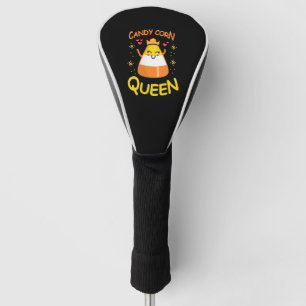 Candy Corn Queen Cute Halloween Kawaii Crown Golf Head Cover