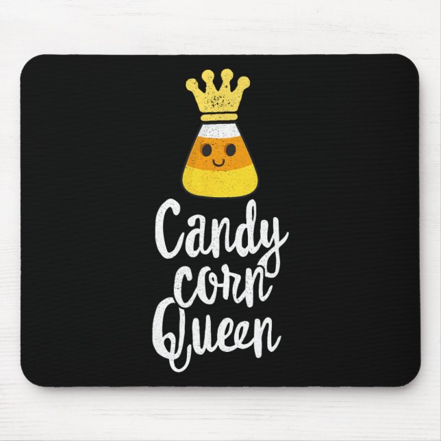 Candy Corn Queen Cute Halloween  Kawaii Crown  Mouse Pad (Front)