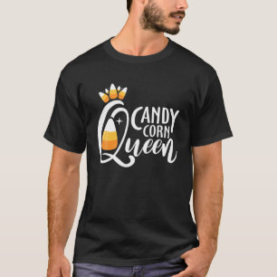 Candy Corn Queen Funny Halloween Costume Gift T-Shirt