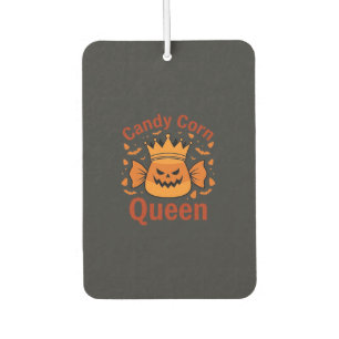 Candy Corn Queen Halloween Crown Bats_1 Car Air Freshener