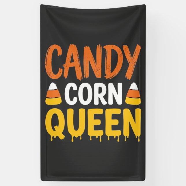 Candy Corn Queen Halloween Graphic_1 Banner (Vertical)