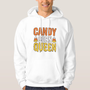 Candy Corn Queen Vintage Halloween T-Shirt Design_ Hoodie