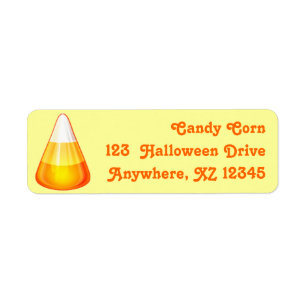 Candy Corn Return Address Label