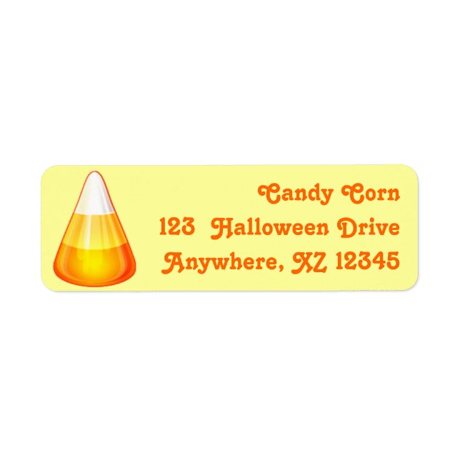Candy Corn Return Address Label (Front)