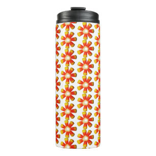 Candy Corn Spiral Thermal Tumbler