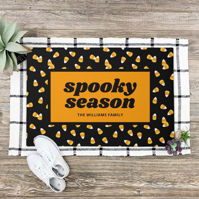 Candy Corn Spooky Season Halloween Doormat (Creator Uploaded)