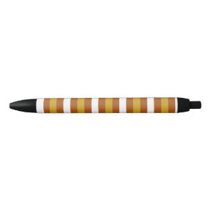 Candy Corn Stripes Black Ink Pen