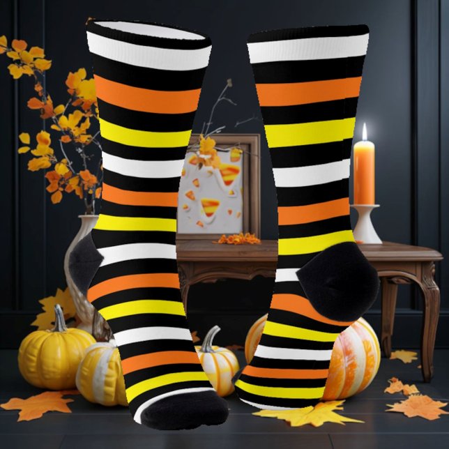 Candy Corn Stripes Socks (Creator Uploaded)