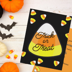 Candy Corn Treats Halloween Greeting Card