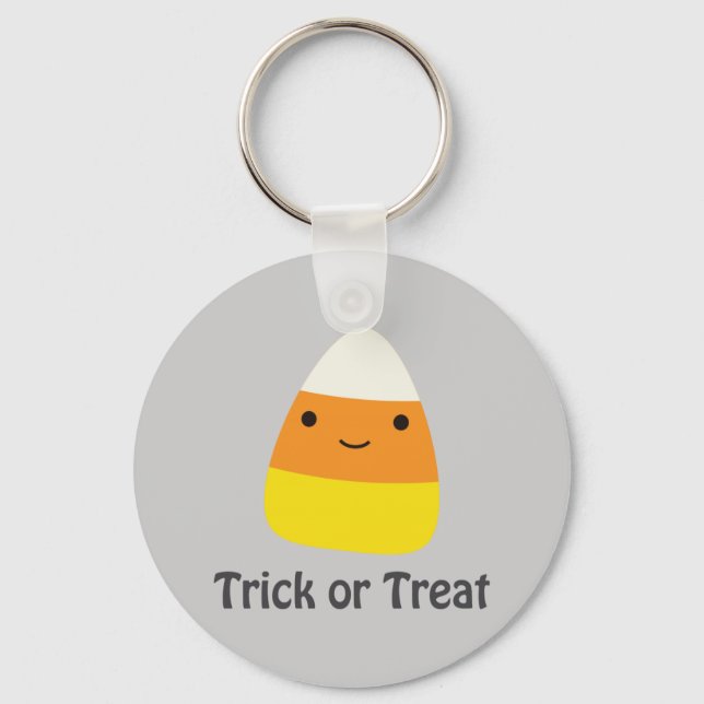 Candy corn - Trick or treat Key Ring (Front)